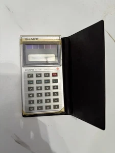 SHARP ELSI MATE EL-326 Vintage Solar Cell Calculator w/ Cover • Works Great - Picture 1 of 7