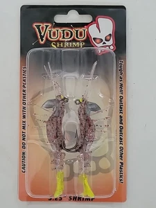 Egret Baits E-VS35-14-30 3,25" Vudu Garnelen Cajun Pfeffer Chartreuse Schwanz Neu Box - Bild 1 von 4