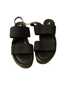 Женские черные сандалии Mossimo с ремешками с открытым носком размер 6 - Изображение 1 из 4