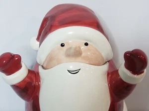 Barattolo biscotti Babbo Natale 3D Winter Wonderland illimitato da tavolo circa 14" Natale - Foto 1 di 10