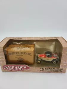 2000 ERTL Collectibles 1932 Ford Budweiser Roadster w Anheuser Busch Beer Case - Picture 1 of 6