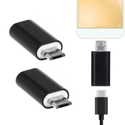 2x Mini USB 3.1 Type-C Female to Micro USB Male Connector USB Type-C Adapter - Image 1 of 4