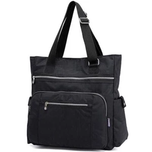 Multi Pocket Nylon Totes Handbag Large Shoulder Bag Travel Purse Bags For Wom... - Picture 1 of 8
