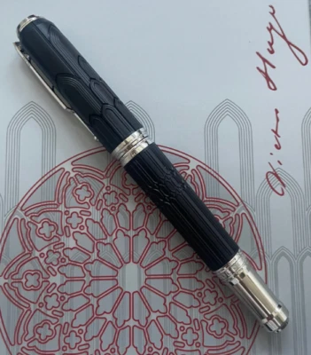 Montblanc Writers Edition Homage to Victor Hugo Roller Ball Black ID 125511 - Bild 1 von 4
