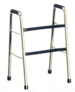 Dolls House Modern Aluminium Walking Frame Walker Hospital Clinic Accessory - Picture 1 of 8
