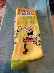 New! Odd Sox Nickelodeon Spongebob Patrick Crew Socks Adult Sz 6-13. FREE SHIP - Picture 1 of 2