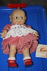 Kewpie doll cameo Jesco 11" tall Kewpie Goes to a Birthday Party eyelet dress