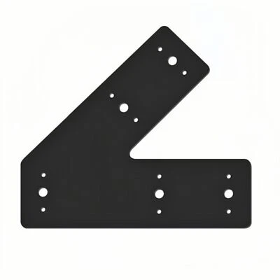 ANDORM 45 Degree 10x3 Angle Steel Flat Plate Bracket Heavy Duty for Wood 4x4, 6x6 Kit