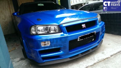 JDM Clear Front Bumper lights Signal Lights for 99-02 Nissan Skyline R34 GTR GTT - image 1 of 4
