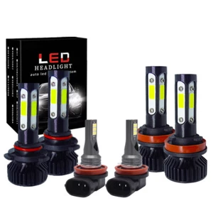 For Jeep Grand Cherokee 2014-2018 Combo 6x 6000K LED Headlight + Fog Bulbs - Picture 1 of 12