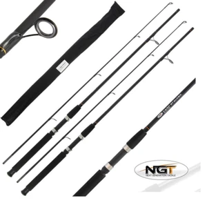 CARP STALKER FISHING RODS X 2 - 8FT 2PC ROD IN BAGS CARP FISHING NGT TACKLE - Picture 1 of 2