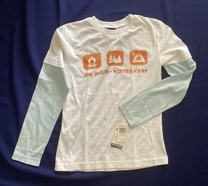 Joe Boxer T-Shirt sz S Winter Camp Sleep Top V neck Long Sleeve Pullover cotton - Picture 1 of 5