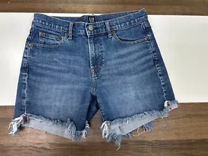 Pantalones cortos de mezclilla elásticos Gap para mujer talla 28 azul - Imagen 1 de 9