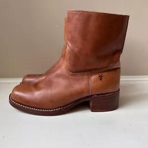 Frye Stiefel Herren 10,5 Campus kurz braun Leder eckige Zehenpartie hergestellt in den USA neuwertig - Bild 1 von 12