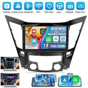 Carplay Car Stereo Radio For Hyundai Sonata 2011-2015 Android13 2+32GB GPS Navi - Picture 1 of 21