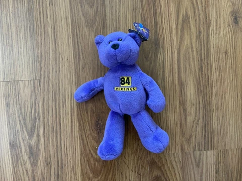 Minnesota Vikings Randy Moss #84 NFL FOOTBALL PRO BEARS 1998 Beanie Bear Plush! Cover