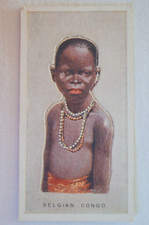 Children of All Nations Vintage 1925 Pre WWII Wills Cut Out Card Belgian Congo