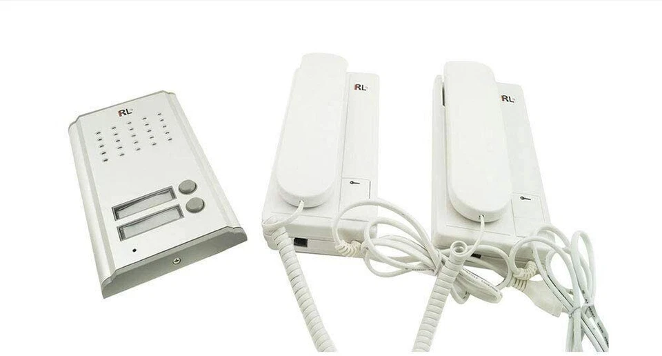 KIT CITOFONO BIFAMILIARE APRIPORTA CANCELLO 4 FILI DUE CORNETTE - Immagine 1 di 1