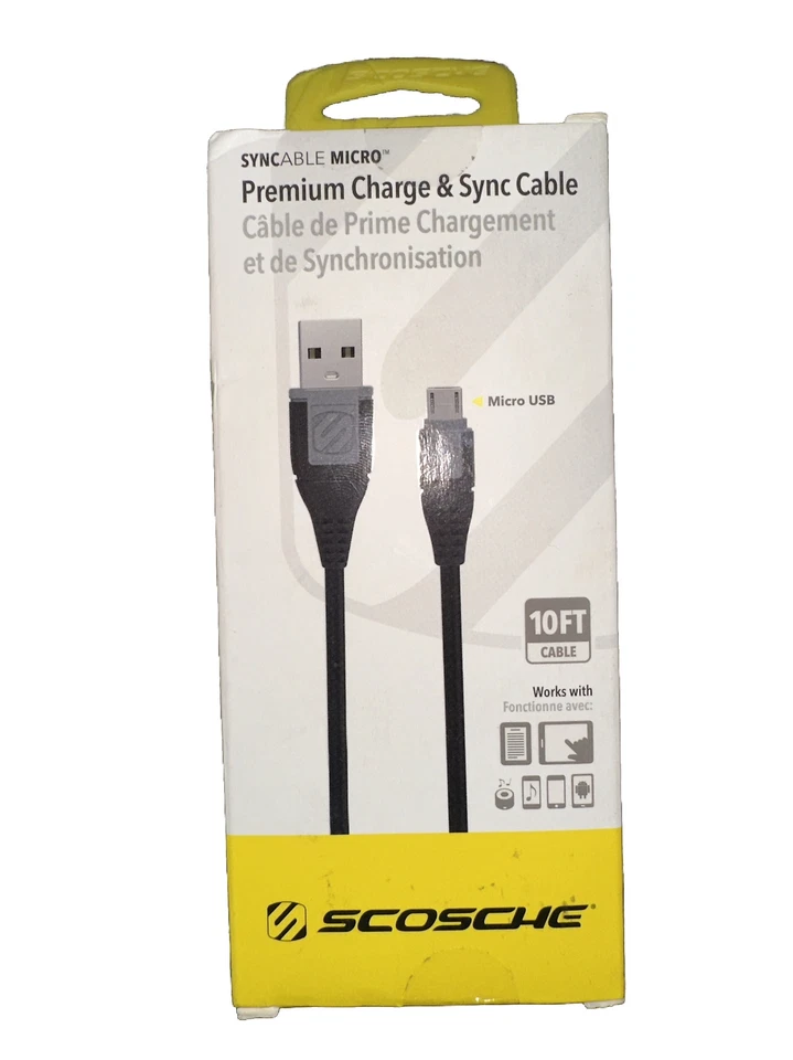 10 ft Syncable Micro Premium Charge & Sync Cable - Image 1 of 1