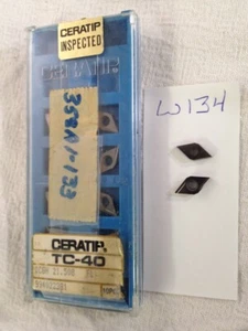 10 NEW KYOCERA DCGH 21.508 FL CERMET INSERTS. GRADE TC40 FACTORY PACKED {W134} - Picture 1 of 1