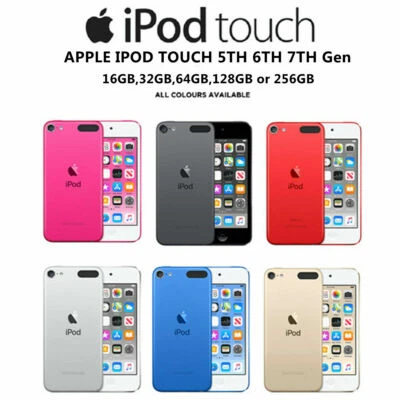 NEW Apple iPod touch 5th 6th 7th Gen 256GB/ 128GB/ 64GB/32GB/16GB MP4 Lot Sealed - Image 1 of 4