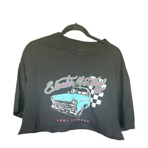 Camiseta corta Electric Motors 92 J Galt talla única negra 100 % algodón hecha en EE. UU. - Imagen 1 de 3