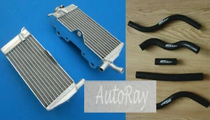 Aluminum Radiator + HOSES for HONDA CR125 CR 125 CR125R CR 125R 1989 89 2Stroke - Picture 1 of 11
