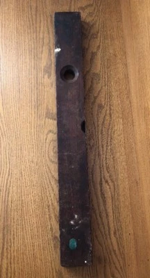 Antique Disston & Morss Keystone Tool Works 28" Wood & Brass Level    - Image 1 of 4