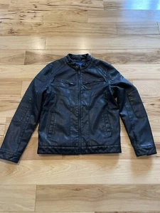 Apt. 9 schwarze Leder Herren Reißverschluss weiche Lederjacke Mantel. Größe S - NEUWERTIG - Bild 1 von 5