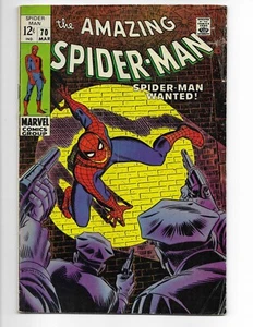 Amazing Spider-Man 70 1969 Marvel Comics VG+ 4.5 Kingpin Gwen Stacy zia May - Foto 1 di 2