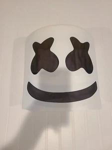 Marshmello Fortnite Erwachsenenmaske Gaming Halloween Kostüm weiß Musik DJ Spiel Mann - Bild 1 von 5