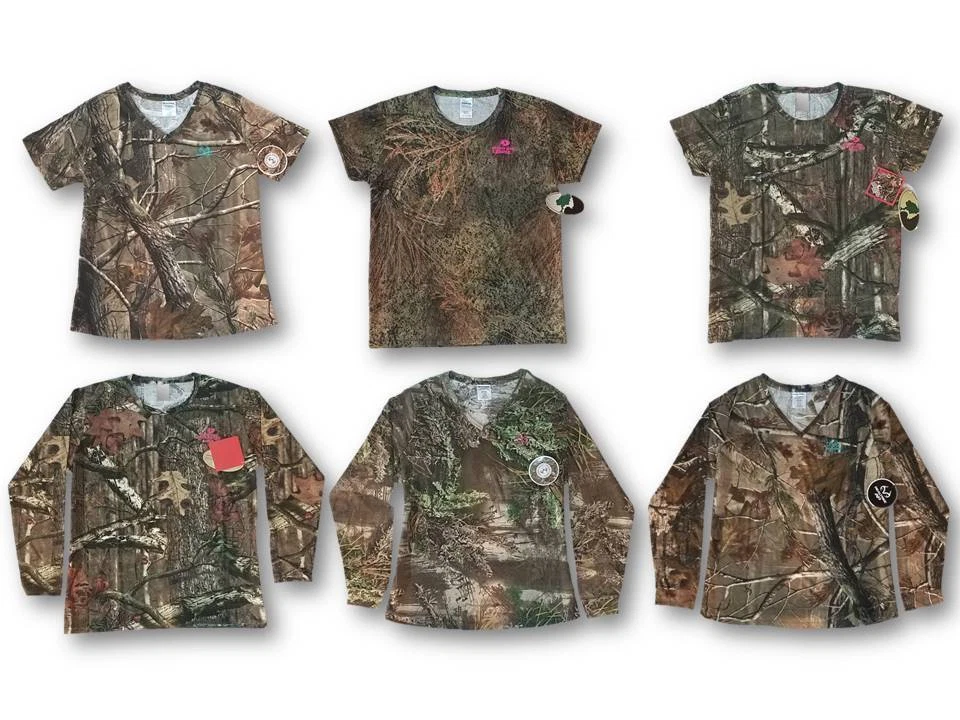 Women's XL Camo T-shirts Short and Long Sleeve (Realtree and Mossy Oak)