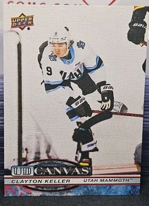 25-26 Upper Deck Clayton Keller UD Canvas 🚨🚨🚨 Utah Mammoth  - Foto 1 di 2