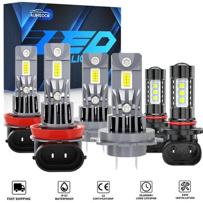KIT de 6 faros LED altos/bajos + antiniebla para Hyundai Veracruz 2007-2010 2011 2012 Foto 1 de 4