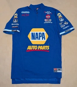 Rare Michael Waltrip DEI Nike Pit Crew 1/4 Zip Shirt Napa Auto Parts Authentic - Picture 1 of 23