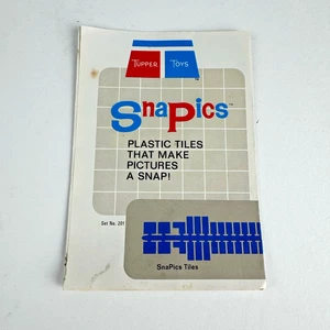 De colección '68 Tupperware Snapics Set 201 Tupper Toys Sin Herramienta de Extracción LEER Instrucciones - Imagen 1 de 10