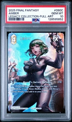 PSA 10 Final Fantasy TCG- Amber-090C-/16/065C-Legacy Collection-Full Art Foil - Image 1 of 2