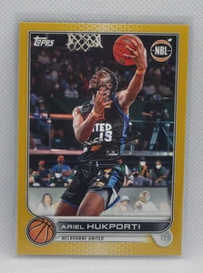 2022 Topps NBL Ariel Hukporti Gold #ed 28/50 Melbourne United - Picture 1 of 2