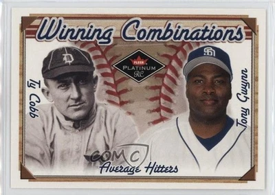 Fleer Platinum 2001 combinaciones ganadoras azul venta al por menor Ty Cobb Tony Gwynn patio Foto 1 de 2