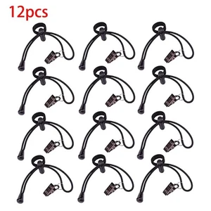 12 Pcs/Pack Background Cloth Clamps Photography Backdrop Clips Elastic Cord - Picture 1 of 8
