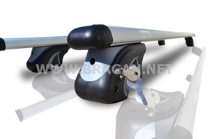 Roof Rails + Locking Cross Bars For Hyundai IX35 2010-15 4x4 Top Side Aluminium - Picture 1 of 7