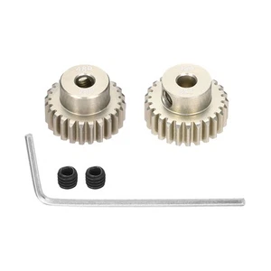 2Pcs 48P Pinion Gear Set 24T 25T for 3.175 mm Shaft Aluminium Alloy Pinion Ge... - Picture 1 of 6