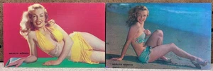 Marilyn Monroe Lusterchrome Pinup Postcard L-39 Thinking Of You L-40 The Charmer - Picture 1 of 16