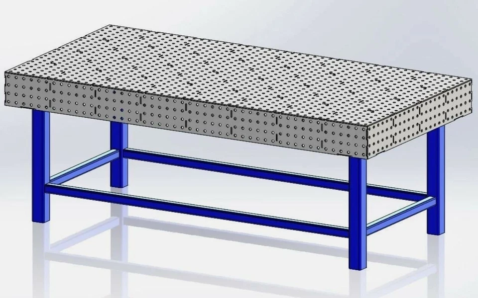 Welding Bench DXF Files / Fixture Table 1200mm X 2400mm Laser Cut 100+ SOLD