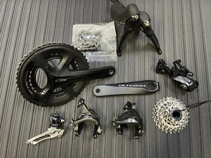 Ultegra 8000 6800 105 5800 Groupset Road Cycling 11 Speed Double Black Cycling - Picture 1 of 13
