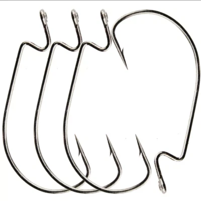 50pcs Offset Fishing G Hook Wide Gap Worm Hook Soft Plastic Perch Pike Drop Shot - Image 1 of 4