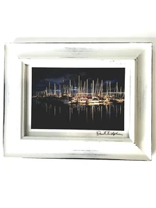 Daniel Christopher Photography Framed Sailboats Harbor Sea 7 1/4 In x 9 1/4 In - Picture 1 of 6
