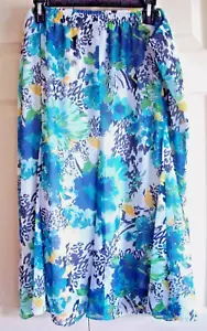Damen Plus Rock Hawaii Blau Größe 3X Laura Scott NEU - Bild 1 von 2