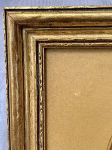 Vintage 1940’s Wood Florentine Gold Gesso Carved Picture Frame 10.25x13.25 - Picture 1 of 6