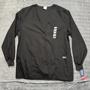 Camisa Médica Cherokee Workwear Para Hombre Grande Negra Profesional - Imagen 1 de 11